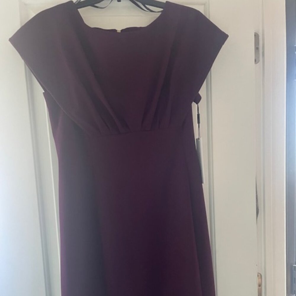 Purple Calvin Klein Sheath Dress